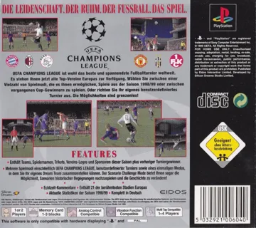 UEFA Champions League - Saison 1998-99 (GE) box cover back